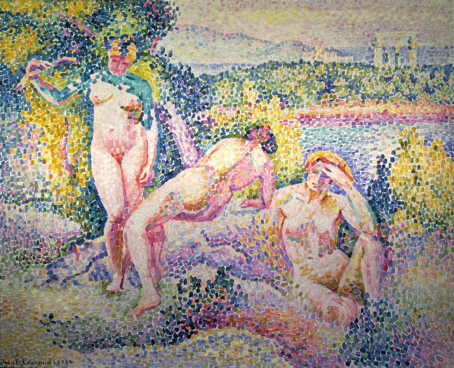 Henry Edmond Cross, Nymphes, 1906

oil on canvas, 32.25 x 39.5 inches