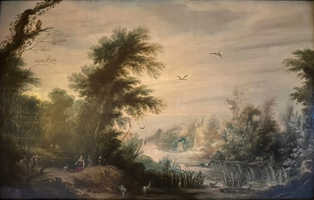 Alexander Keirincx, Valdige landscape with water birds

&amp;nbsp;and reedy waters,&amp;nbsp;oil on canvas, 55 x 84 cm