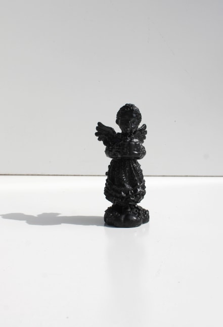 Ange en Noir, 2023
Porcelain and satin black enamel, digital print
17 x 22 &amp;nbsp;inches