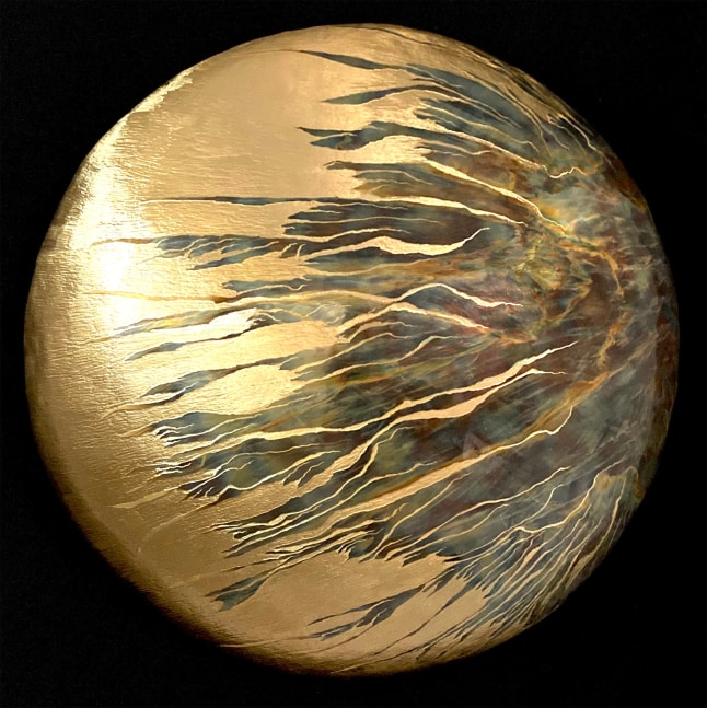 Blowing with the Wind 

Metal Brass (Dome Shaped)

16&amp;quot; x 16&amp;quot; x 5&amp;quot;