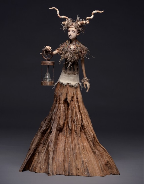 The Lady of the Light
wood, wire, fabric, and epoxy clay combined with found objects and repurposed items
18&amp;quot; x 32&amp;quot; x 14&amp;quot;
2018