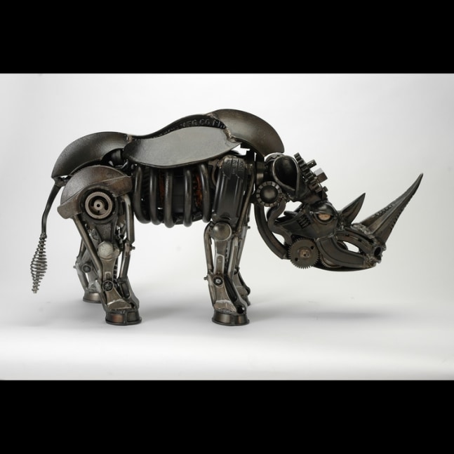 Rhino
Welded Steel &amp;amp; Found Objects
24&amp;quot; x 10&amp;quot; x 8&amp;quot;
&amp;nbsp;