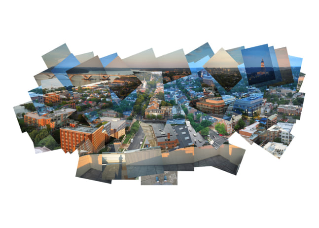 171 - Old Town Alexandria
Photography
24&amp;quot; x 18&amp;quot; x 1&amp;quot;
2019
68 individual photos taken over 4 days collaged together to make one scene