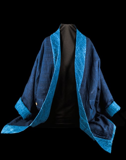 Indigo Kimono
Indigo cotton, natural dyes, and hand-printed fabrics
30&amp;quot; x 35&amp;quot; x 0.01&amp;quot;
2018