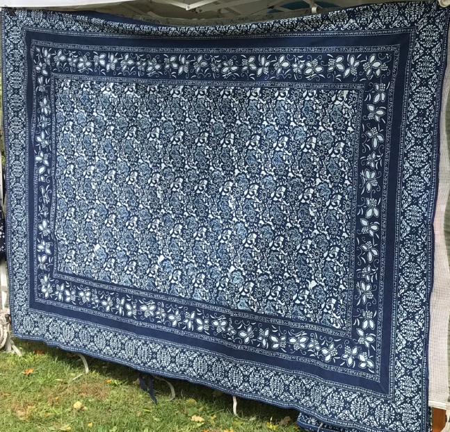 Tapestry 

Natural indigo dyed Taperstry

75&amp;quot; x 110&amp;quot; x 0&amp;quot;