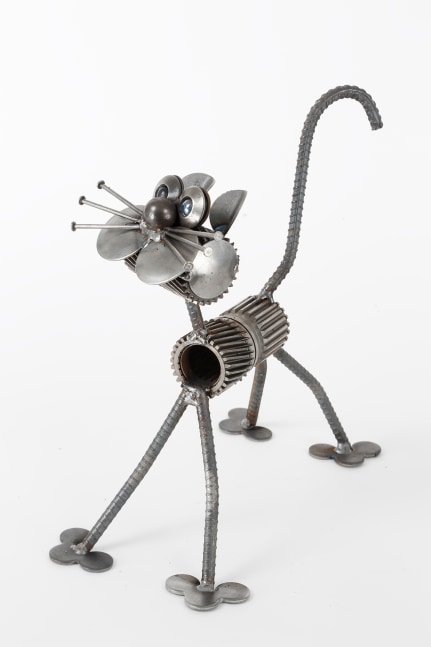 Cat 

Metal Sculpture

13&amp;quot; x 7&amp;quot; x 12&amp;quot;