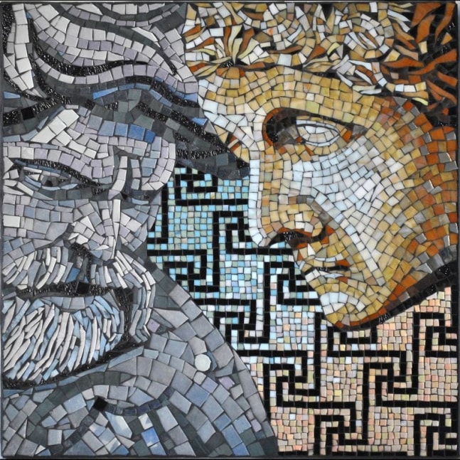 Poseidon and Diana&amp;nbsp;

Mosaic&amp;nbsp;

24&amp;quot;x24&amp;quot;x1&amp;quot;&amp;nbsp;

&amp;nbsp;