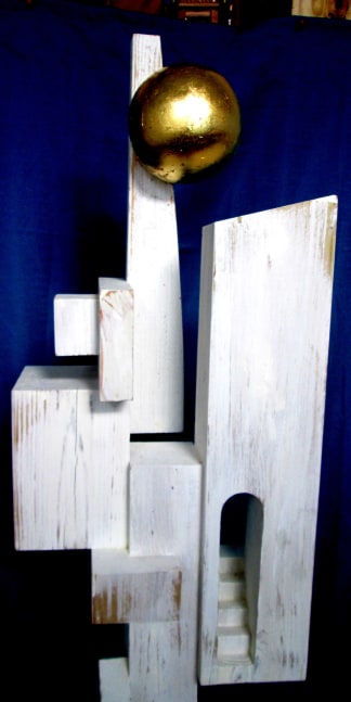 SUNRISE IN THE CITY (fragment, top). From &amp;quot;Parts of the day&amp;quot;

Sculpture, wood

72&amp;quot; x 16&amp;quot; x 11