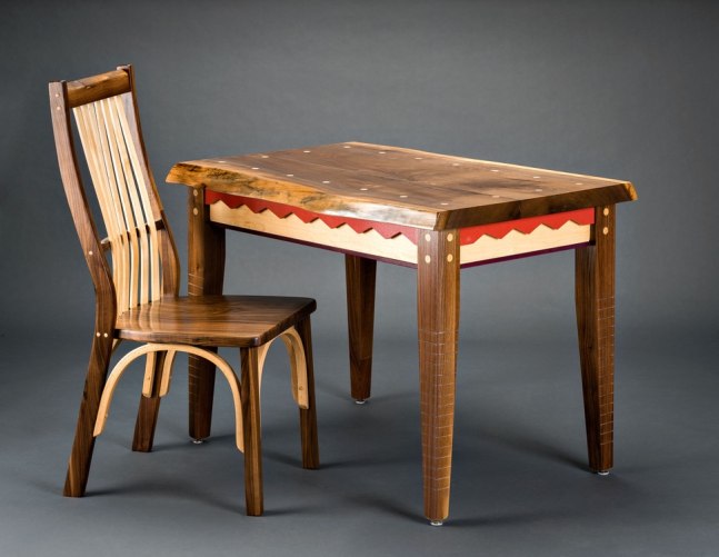 Domino Kitchen Table Set
Walnut &amp;amp; maple wood
36&amp;quot; x 30&amp;quot; x 30&amp;quot;
2018