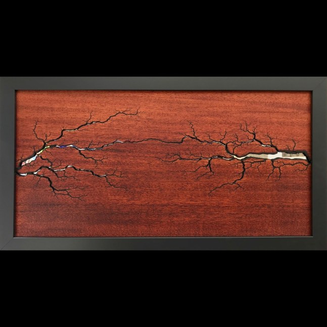 Electrocuted Mahogany Wood Art with Mirror

26&amp;quot; x 14&amp;quot;