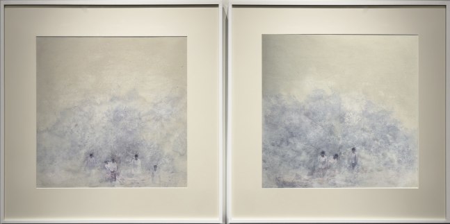 Wandering In Haze | 2022-2023
Paper pulp, acrylic, oil, pigmented ink on canvas on board
22.5&amp;rdquo; x 22.5&amp;rdquo; | Framed: 33&amp;rdquo; x 33&amp;rdquo; (Each of 2)&amp;nbsp;
TG 4890