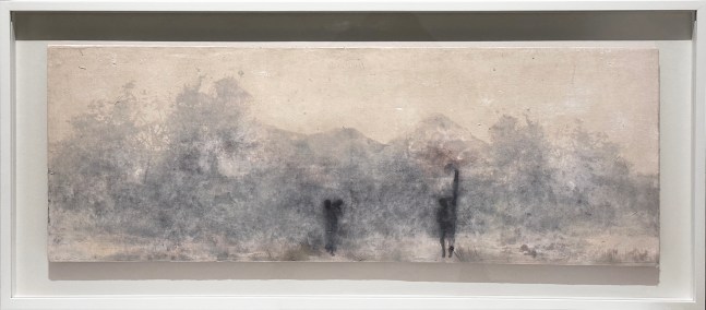 Mountain Makers | 2022-2023
Paper pulp, acrylic, oil, pigmented ink, canvas on board
12&amp;rdquo; x 33&amp;rdquo; | Framed: 16 3/4&amp;rdquo; x 38&amp;rdquo;
TG 4886
&amp;nbsp;