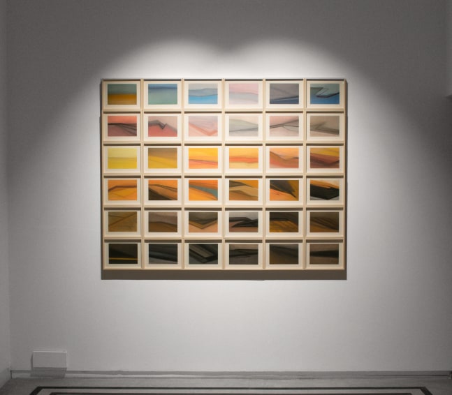 A misty beginning&amp;nbsp;| 2022
Dry pastel |&amp;nbsp;9&amp;quot; x 11.25&amp;quot; (Each of 36)
Overall dimensions 54&amp;quot; x 67.5&amp;quot;
TG 4682