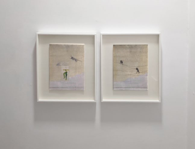 Trouble,&amp;nbsp;2021
Watercolor, gouache, graphite, ink, collage, archival pigment, archival paper &amp;nbsp;
17&amp;Prime; x 13&amp;Prime; (Each of 2)&amp;nbsp;