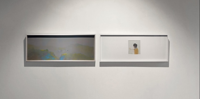 Vanishing point, 2020
Oil, acrylic, pigmented ink, canvas, board
12.5&amp;Prime; x 64&amp;Prime;&amp;nbsp;