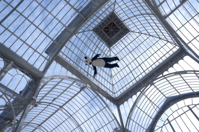 Installation view of sculptures by Peter Fischli and David Weiss