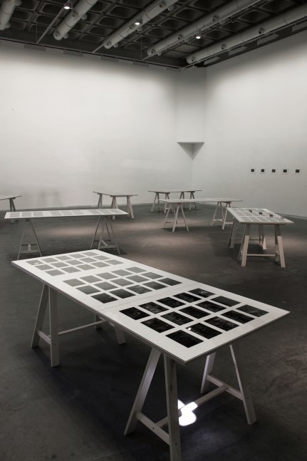 Installation view of photographs by Peter Fischli and David Weiss