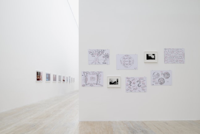 Installation view of sculptures by Peter Fischli and David Weiss