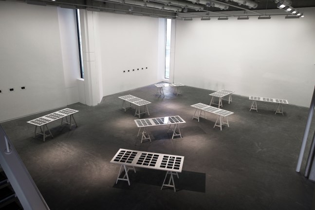 Installation view of photographs by Peter Fischli and David Weiss