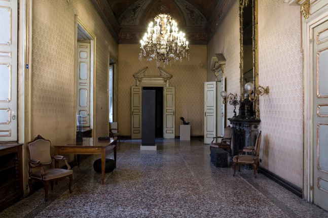 Installation view of sculptures by Peter Fischli and David Weiss