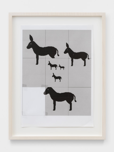 A SIMPLE FRIEND (12)
2020
Photocopy on colored paper, transparent tape
Sheet 29.5 x 21 cm / 11 3/4 x 8 1/4 inches
Frame 37 x 28 x 3 cm / 14 1/2 x 11 x 1 1/8 inches
CARRO47418