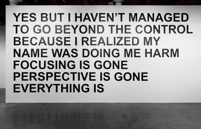 Installation view of paintings by Adam Pendleton