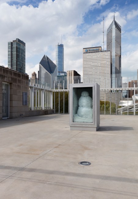 Installation view of sculpture by Peter Fischli and David Weiss