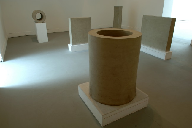 Installation view of sculptures by Peter Fischli and David Weiss