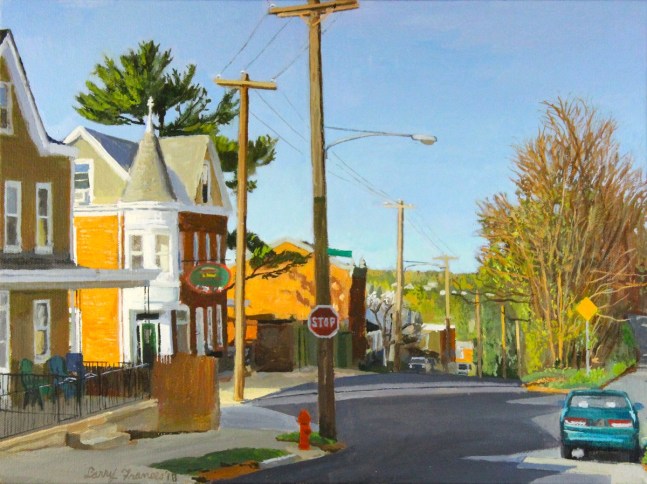 Early Spring Pechin Street  12&quot; x 16&quot;  Oil On Canvas