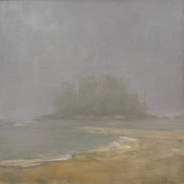 Goose Cove Island  8&quot; x 8&quot;  Oil On Panel