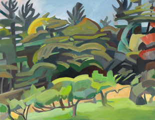 Martha Armstrong, Late August 28&quot; x 36&quot;  Oil On Linen