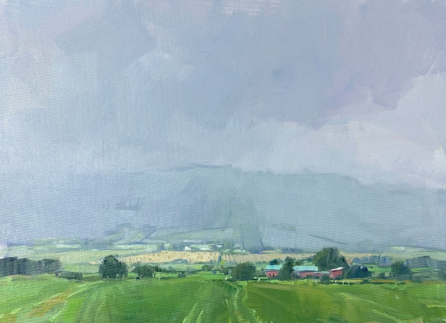 Soft Rain  11&quot; x 15&quot;  Oil On Canvas