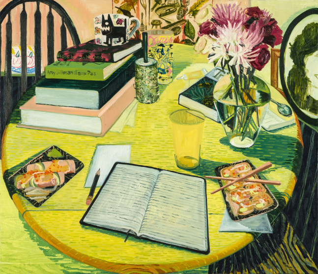 Lauren Whearty, Dining Table  40&quot; x 46&quot;  Oil On Linen