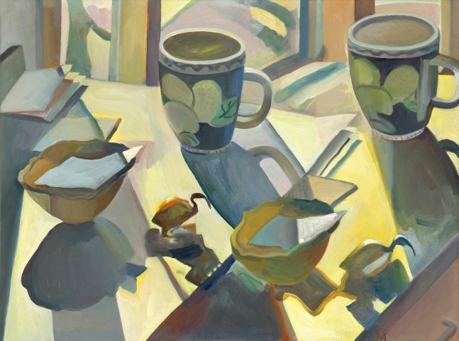Double Take-Ibis and Cup  23&quot; x 31&quot;  Oil On Canvas