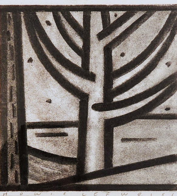 Tree 12 7.25” x 6.5” Vine Charcoal On Paper (Lenox 100)