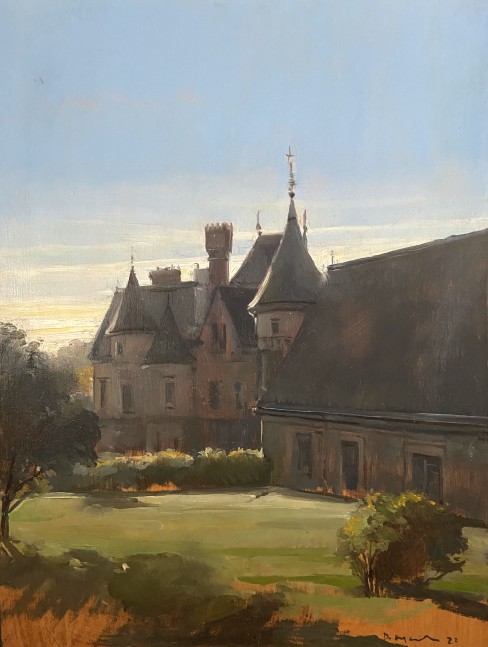 Chateau  16&quot; x 12&quot;  Oil On Wood