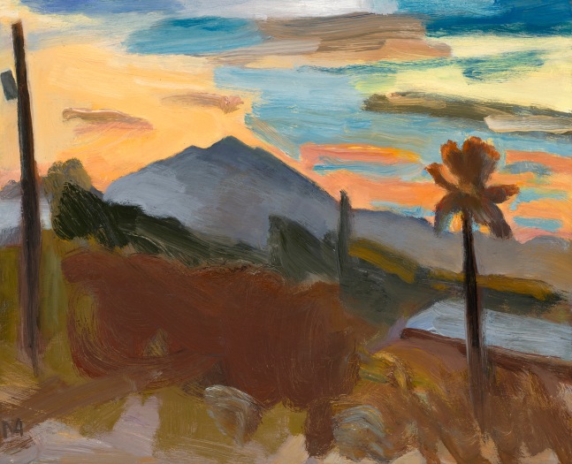 Martha Armstrong, Tucson Sunset Study 8&quot; x 10&quot;  Oil On Canvas