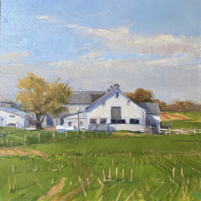 Fall Field  9” x 9”  Oil On Panel