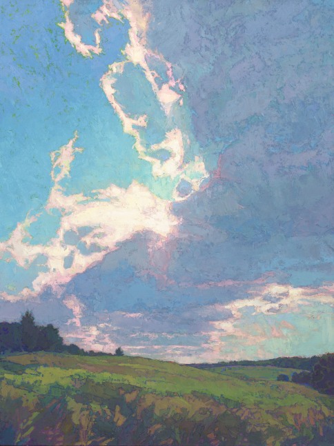Sweep Of Clouds  40&quot; x 30&quot;  Oil On Belgian Linen