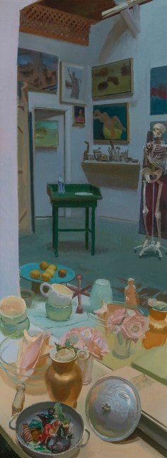 Still Life With Reflection  70&quot; x 26&quot;  Oil On Linen
