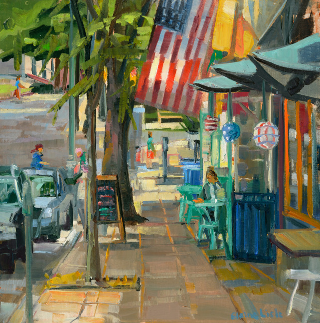 Narberth Flags  10&quot; x 10&quot;  Oil On Board