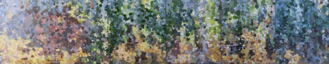 The Meadow And The Trout Stream  36&quot; x 180&quot;  Oil On Canvas (Polyptych)