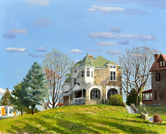 House on a Hill  24" x 30"  Oil On Canvas