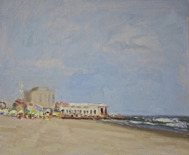 In The Distance, Music Pier  11.5&quot; x 14&quot;  Oil On Panel