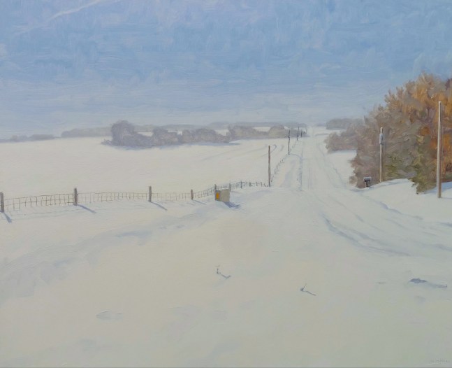 Snowed In, Napton  16&quot; x 20&quot;  Oil On Board