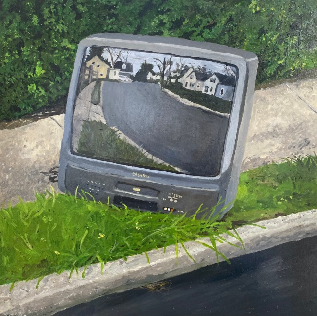 Another Man's Trash  12&quot; x 12&quot;  Oil On Panel