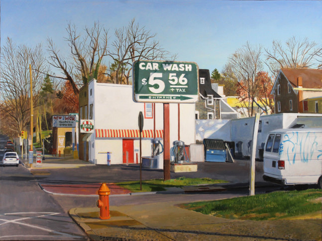 Car Wash  36” x 48”  Oil On Canvas  Shop