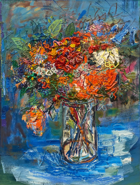 Still Life With Blue  24&quot; x 18&quot;  Oil On Canvas