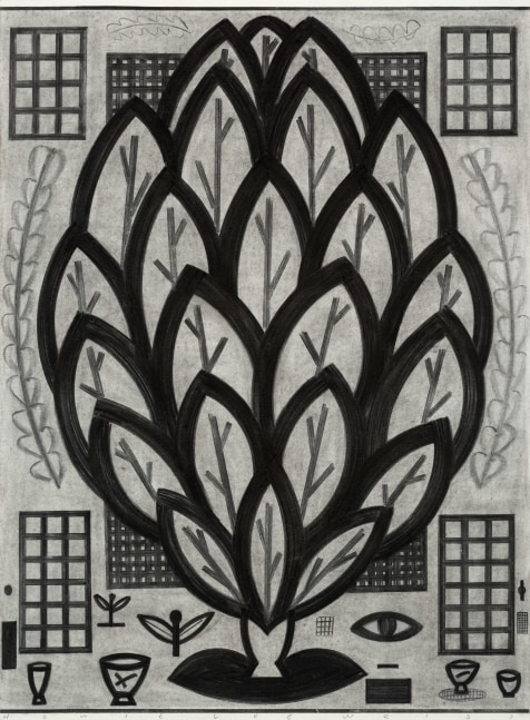 Sprout - Centerpiece Series  49&quot; x 36&quot;  Vine Charcoal On Paper (Lenox 100)