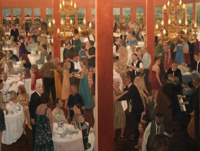 James Stewart, Weddings Before The War 47&quot; x 62&quot;  Oil On Canvas